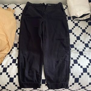 EVERLANE The Curved Canvas Pant black size 8.